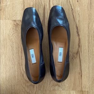 Black leather pumps by Miista!  Size 38 (US 8)